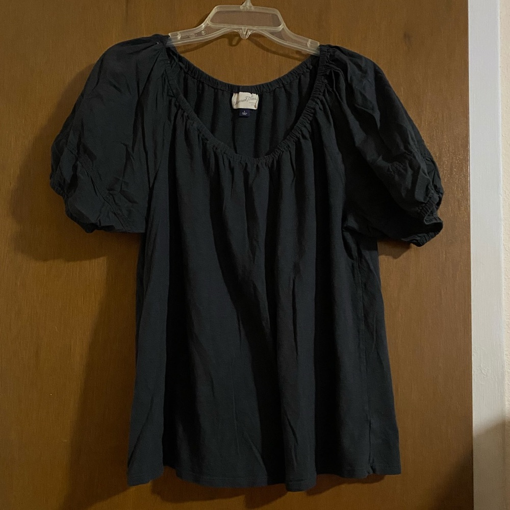 grey universal thread off the shoulder blouse